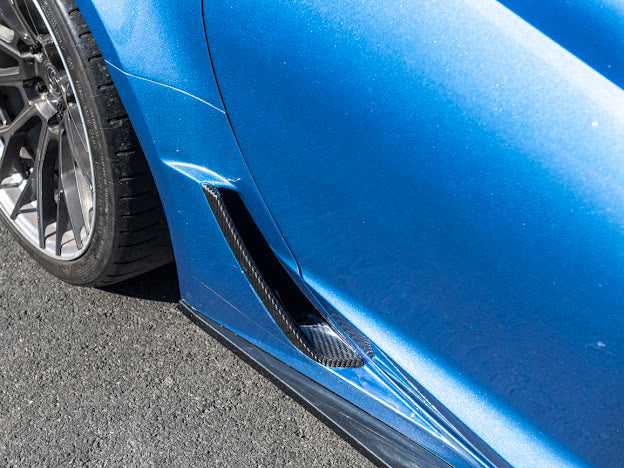 2014-2019 Corvette C7 Z06/ ZR1 CARBON FIBER Side Rocker Panels Brake Scoop Vents (PAIR)